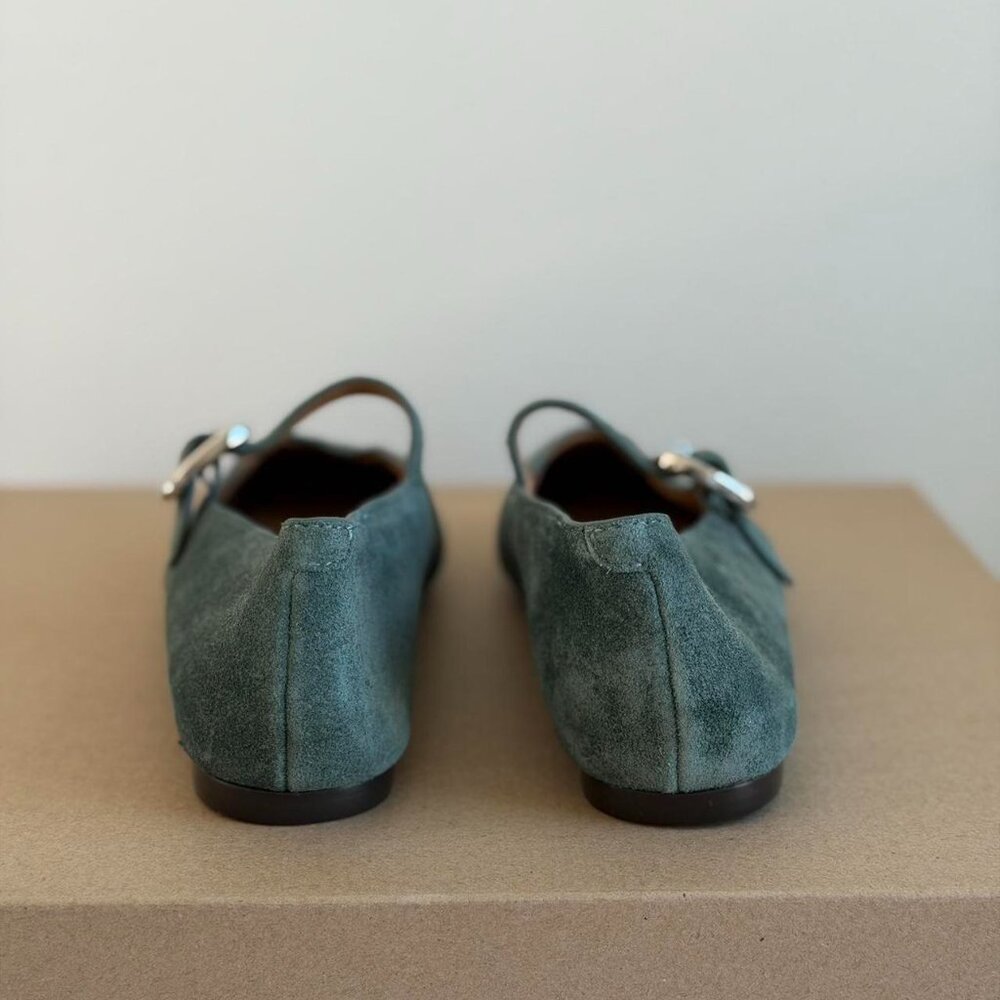 Madewell The Remy Mary Jane Flat in Architect Green, Size 7.5 - Picture 5 of 9